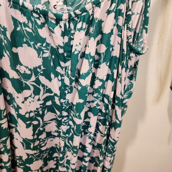 Free Asambly Green Floral Strappy Midi Dress size XL NWT - Picture 10 of 12